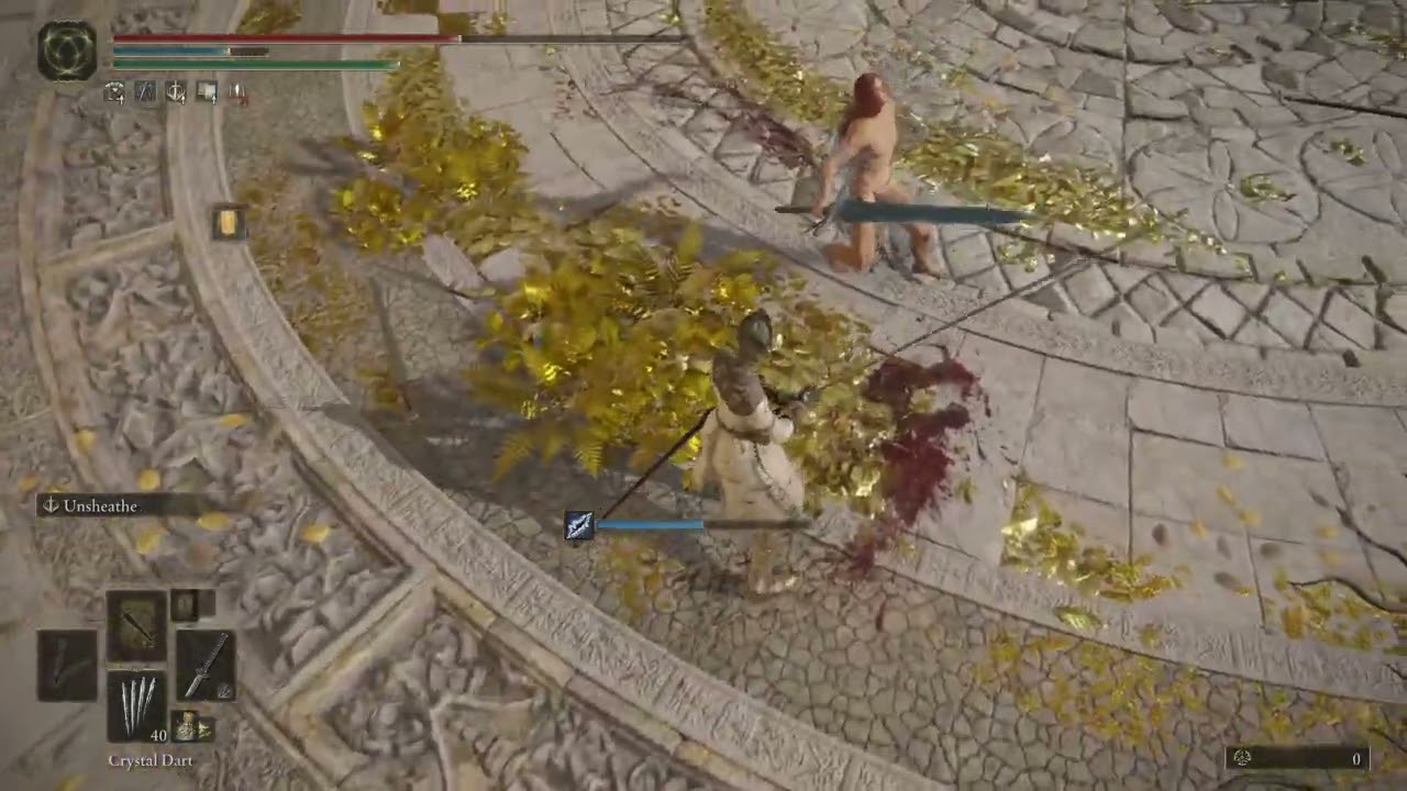 Thats why they call it unsheathe lol (nudality finish him) ELDEN RING