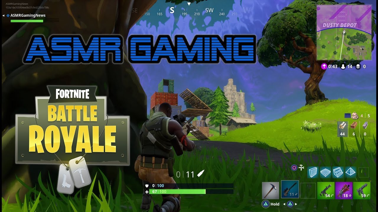 ASMR Gaming | Fortnite Battle Royale Learning To Build ★Controller Sounds + Soft Spoken Whispering☆