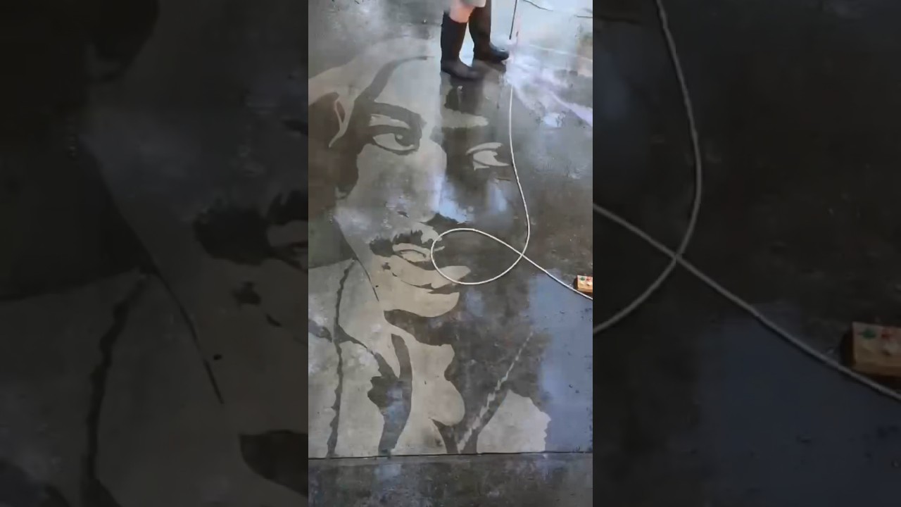 #2pac with a #pressurewasher! All eyes on me. #pressurewashing #beforeandafter #cleaning