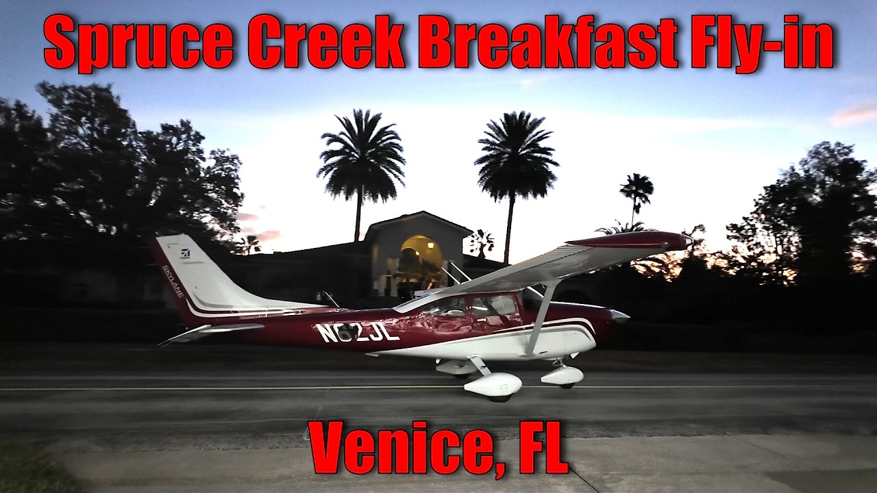 Spruce Creek (7FL6)  Flight to Venice Fl (KVNC) for Breakfast in John Cronin's 2021 Cessna 182