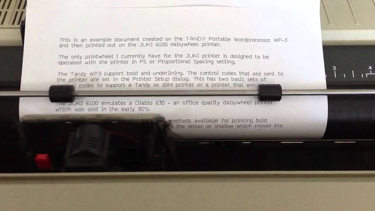 Juki 6100 Daisywheel Printer