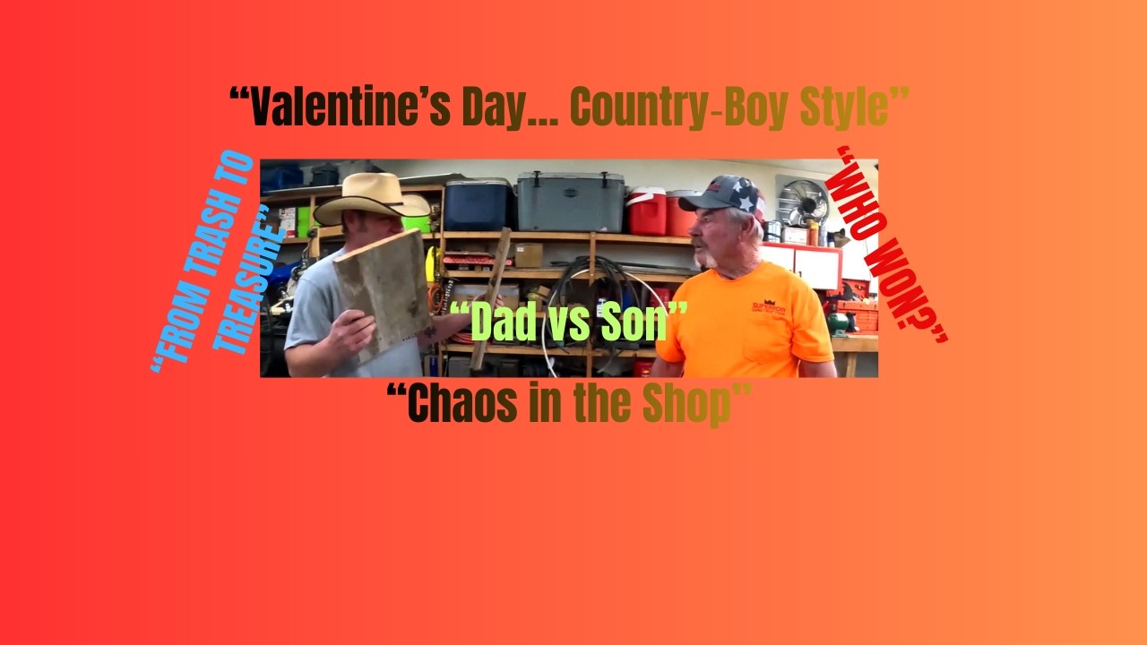 Father vs Son Valentine’s Gift Build | Old Wood Challenge