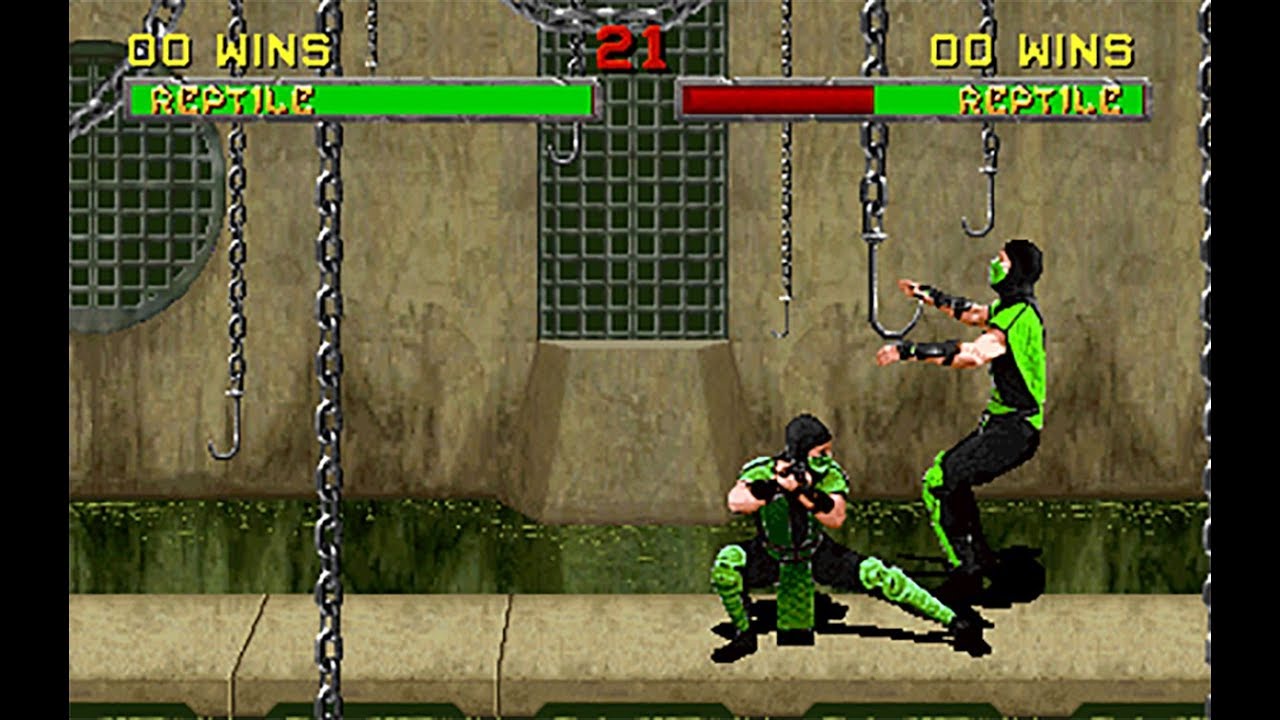 Mortal Kombat II Moves - Reptile - Slide