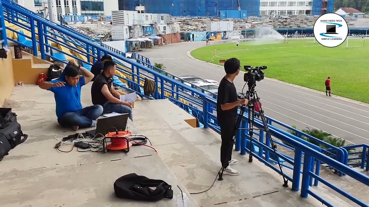 1-cam soccer livestream production with CG and slow motion .