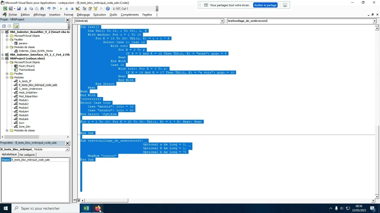 Smart VBA Indenter Beautifier