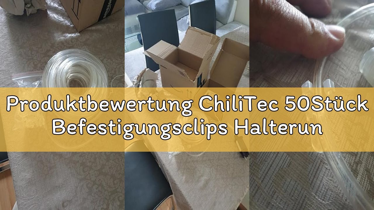 Produktbewertung ChiliTec 50St&uuml;ck Befestigungsclips Halterung f&uuml;r Lichtschlauch 11-13mm Halter Licht