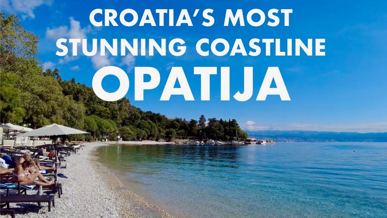 Croatia's prettiest beaches and most stunning coastline. Opatija Riviera, from Lovran to Volosko.