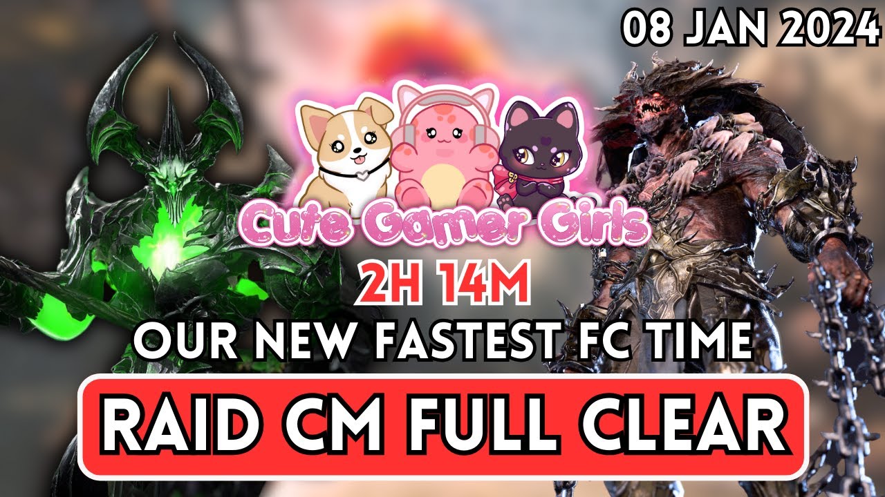 All Challenge Modes Raid Full Clear | 2h 14m | Cute Gamer Girls | Guild Wars 2