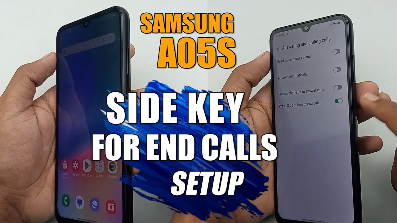 Set Side Button To End Calls - Samsung Galaxy A05s
