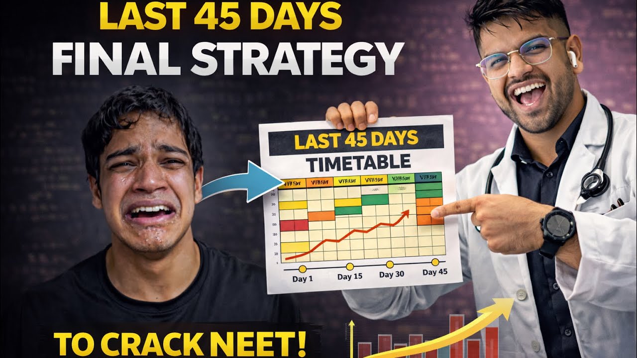 Last 45 days FINAL strategy for NEET 2026 | focus on what counts.
