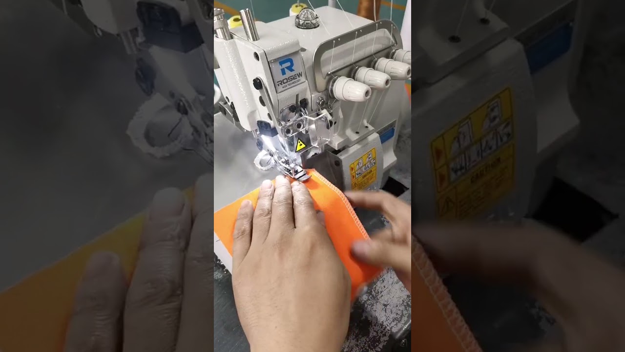 HOW NICE MACHINE! 4 thread overlock sewing machine for T-shirt GC647KD rosew