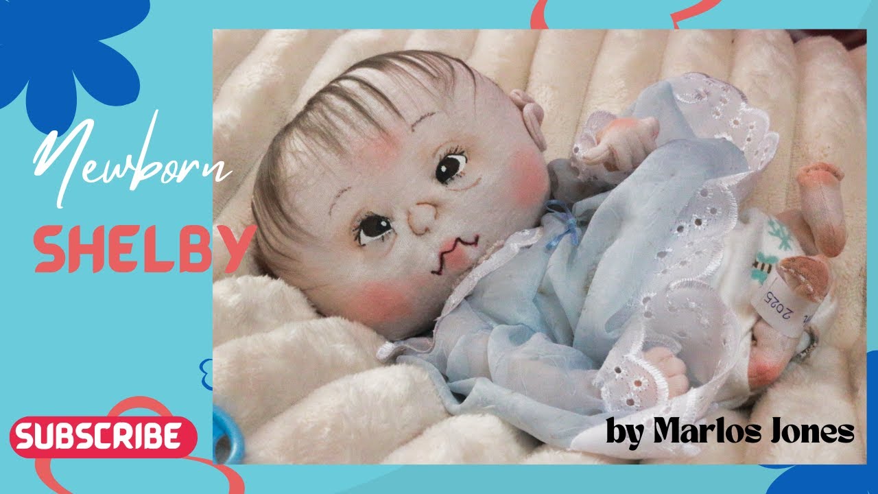 Newborn Cloth Baby Doll Shelby by Marlos Jones