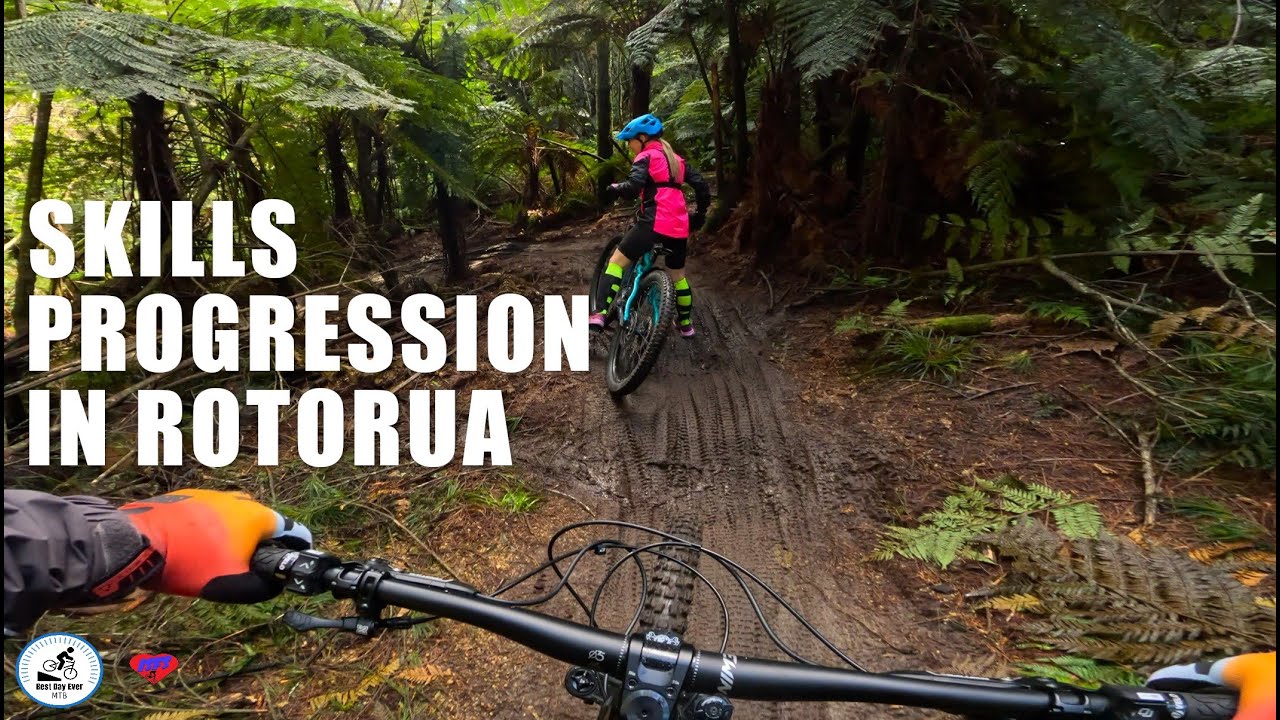 Нахожу для жены в Роторуа ВЕСЕЛО-БЕЗОПАСНЫЕ трассы. Развиваю навыки.