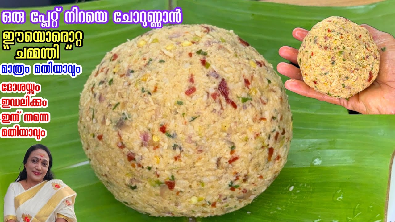 ഒരു പ്ലേറ്റ് നിറയെ ചോറുണ്ണാൻ ഈയൊരൊറ്റ ചമ്മന്തി മാത്രം മതിയാവുംKerala Style Thenga Chammanthi Recipe 