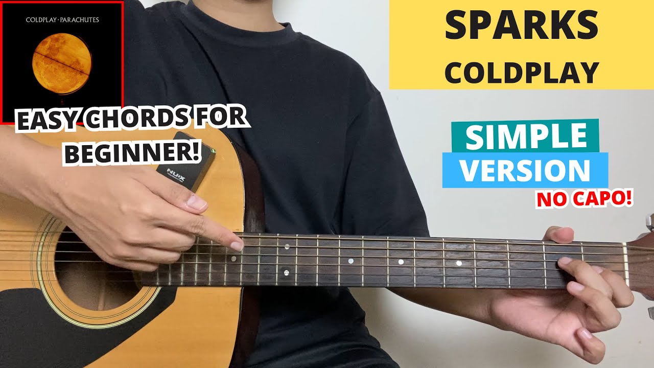 Sparks - Coldplay (Dakota’s Ver) (Guitar Tutorial) Easy Chords For Beginner! No Capo!