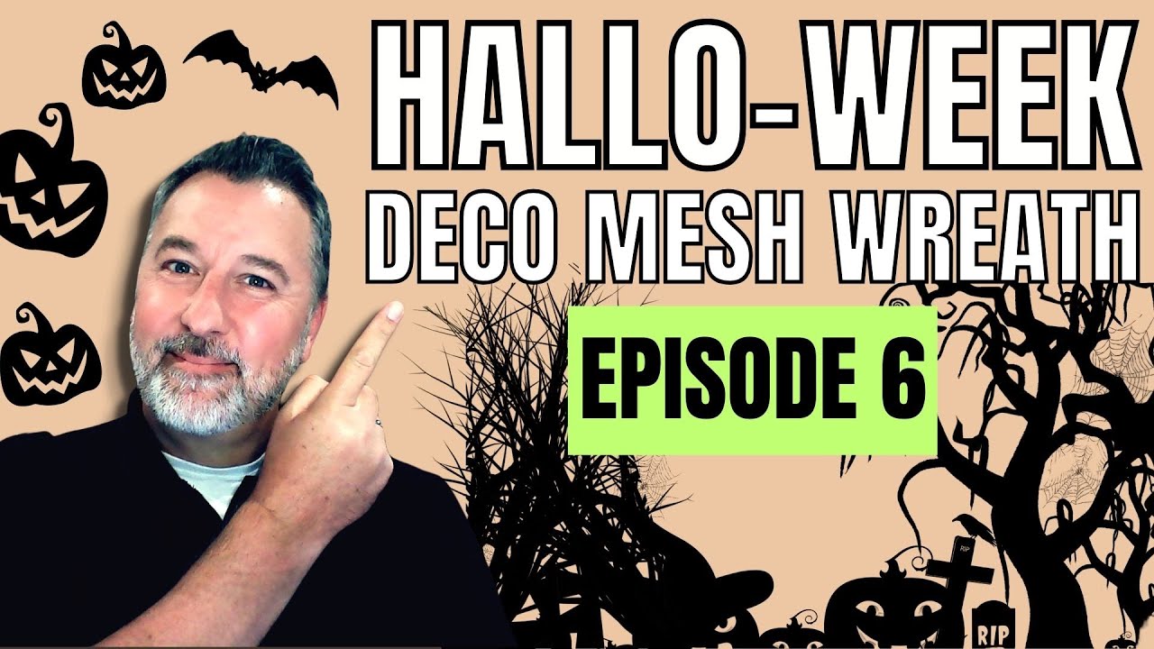 Hallo-week - Episode 6 - Halloween Wreath - Easy Wreath DIY 
