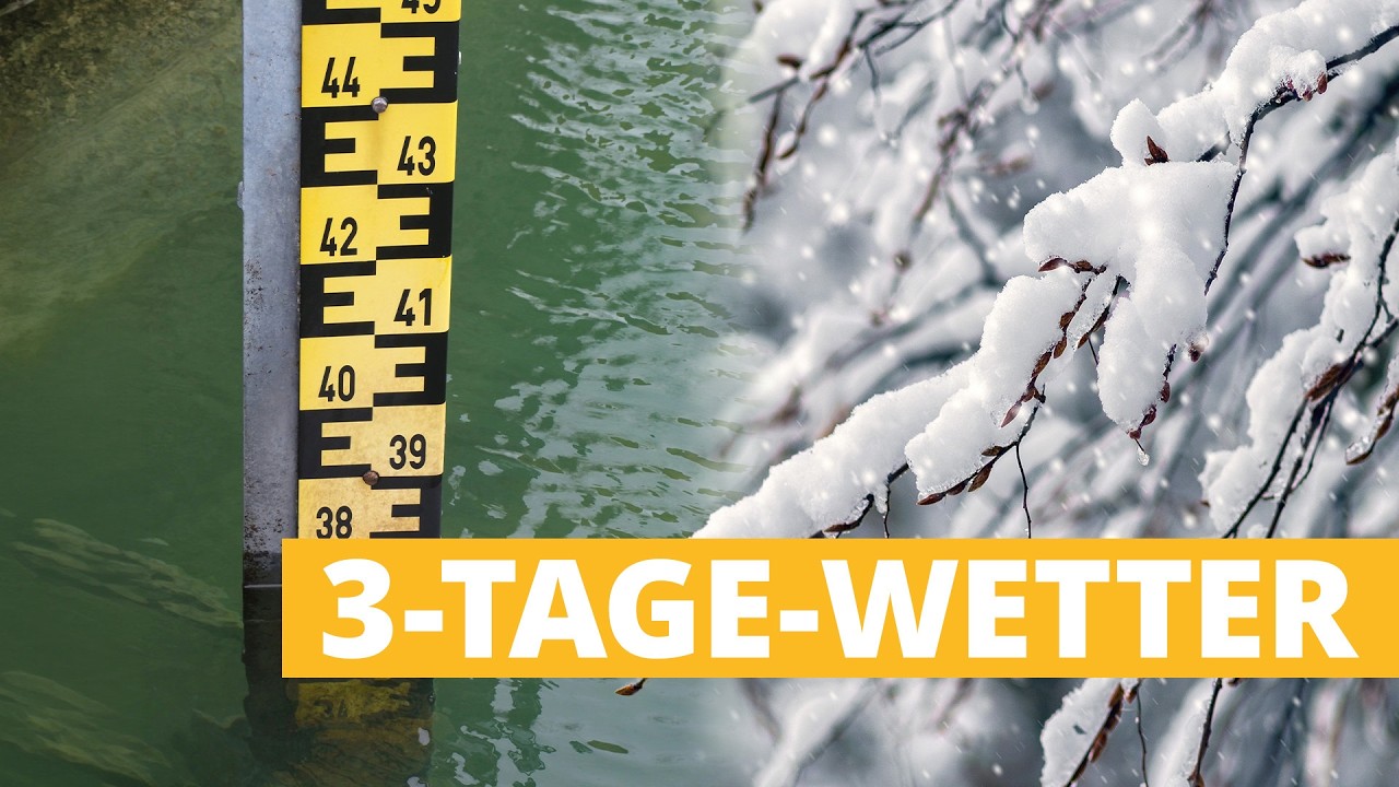 3-Tage-Wetter: Erst Hochwassergefahr, dann Polarlufteinbruch und Schnee