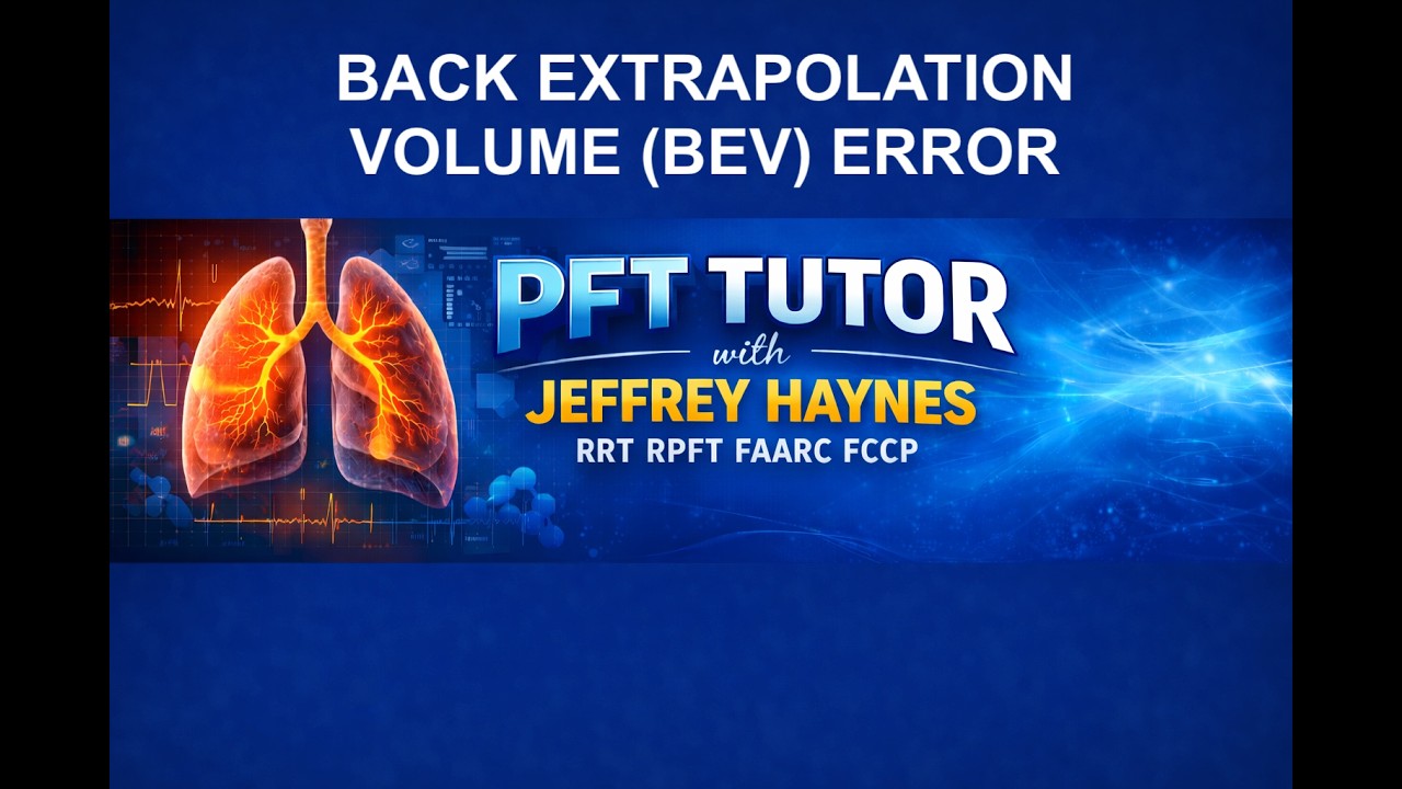 Spirometry Testing: How to Identify and Correct Back Extrapolated Volume Error