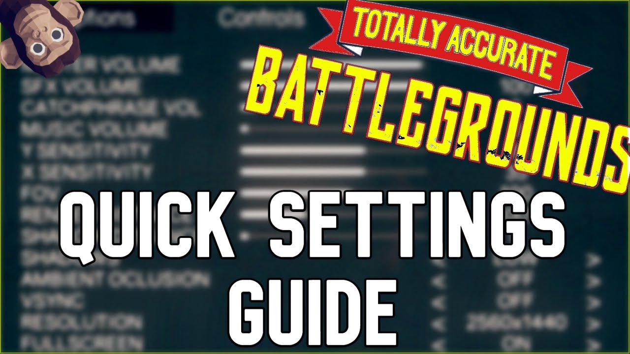 TABG Settings Guide | Totally Accurate Battlegrounds (Tutorial)
