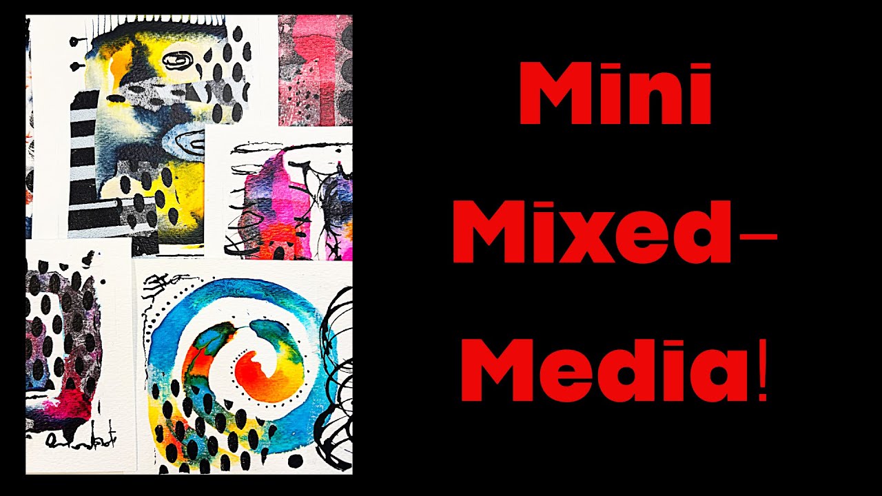 Mini Mixed-Media!!  😍😍😍  #artdemo #mixedmedia #miniatureart #acrylicink #liquitexworldwide 