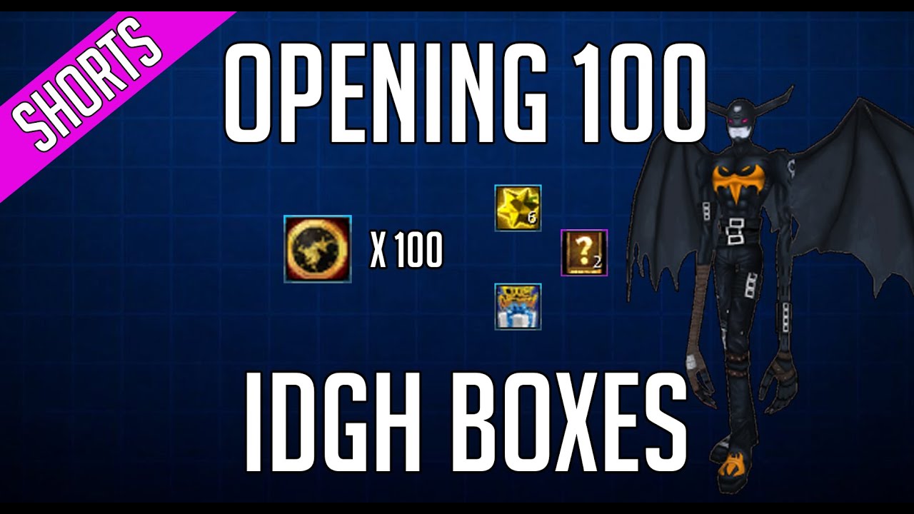DMO - Opening 100 IDGH Boxes & Results