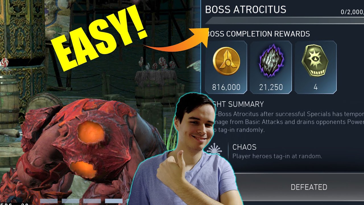 Босс Атроцитус оказался на удивление лёгким в Injustice 2 Mobile