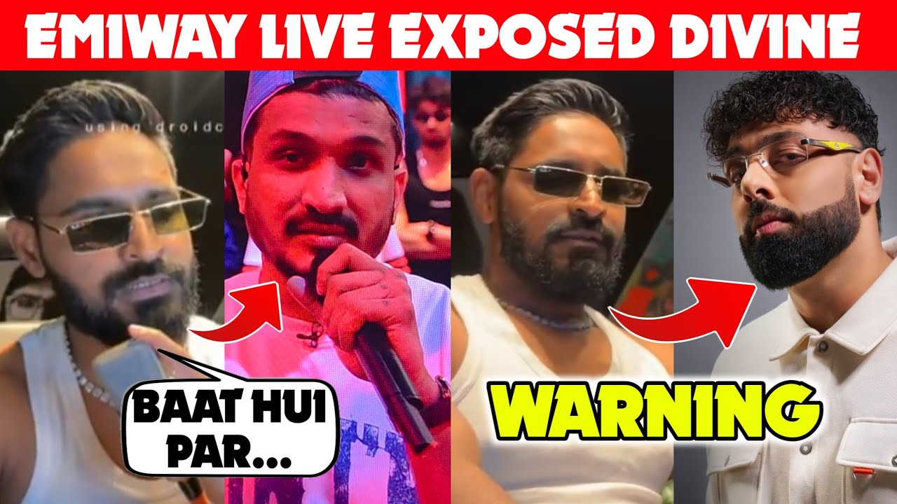 EMIWAY BANTAI LIVE ANGRY REPLY TO DIVINE | EMIWAY ABOUT DIVINE DISS & BADSHAH, EMIWAY VS DIVINE BEEF