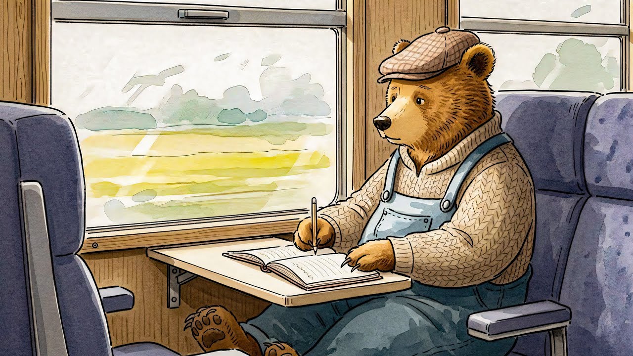 Train Ride Lofi 🚆 Calm Beats for Writing, Study & Focus