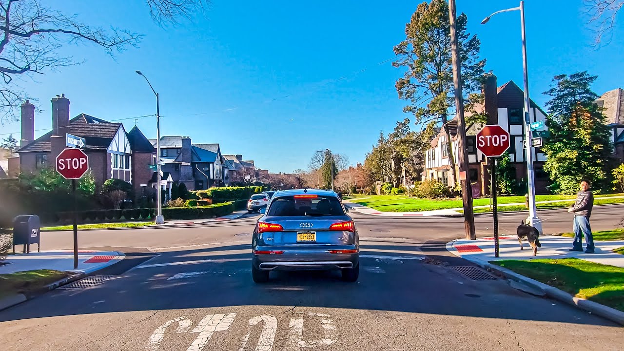 New York City 4K🗽Driving Beautiful Forest Hills Queens🗽Raw Streets Of New York