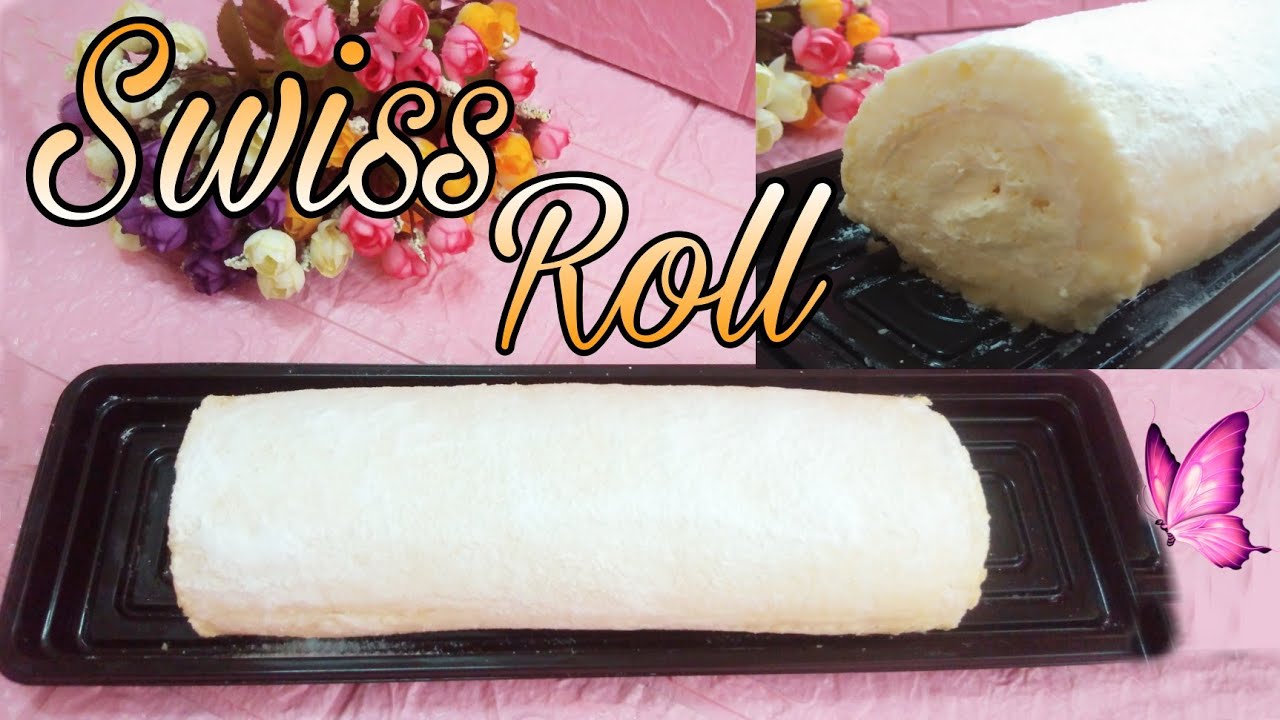SWISS ROLL / VANILLA AMERICAN BUTTERCREAM FILLING / TEACHER J KITCHEN