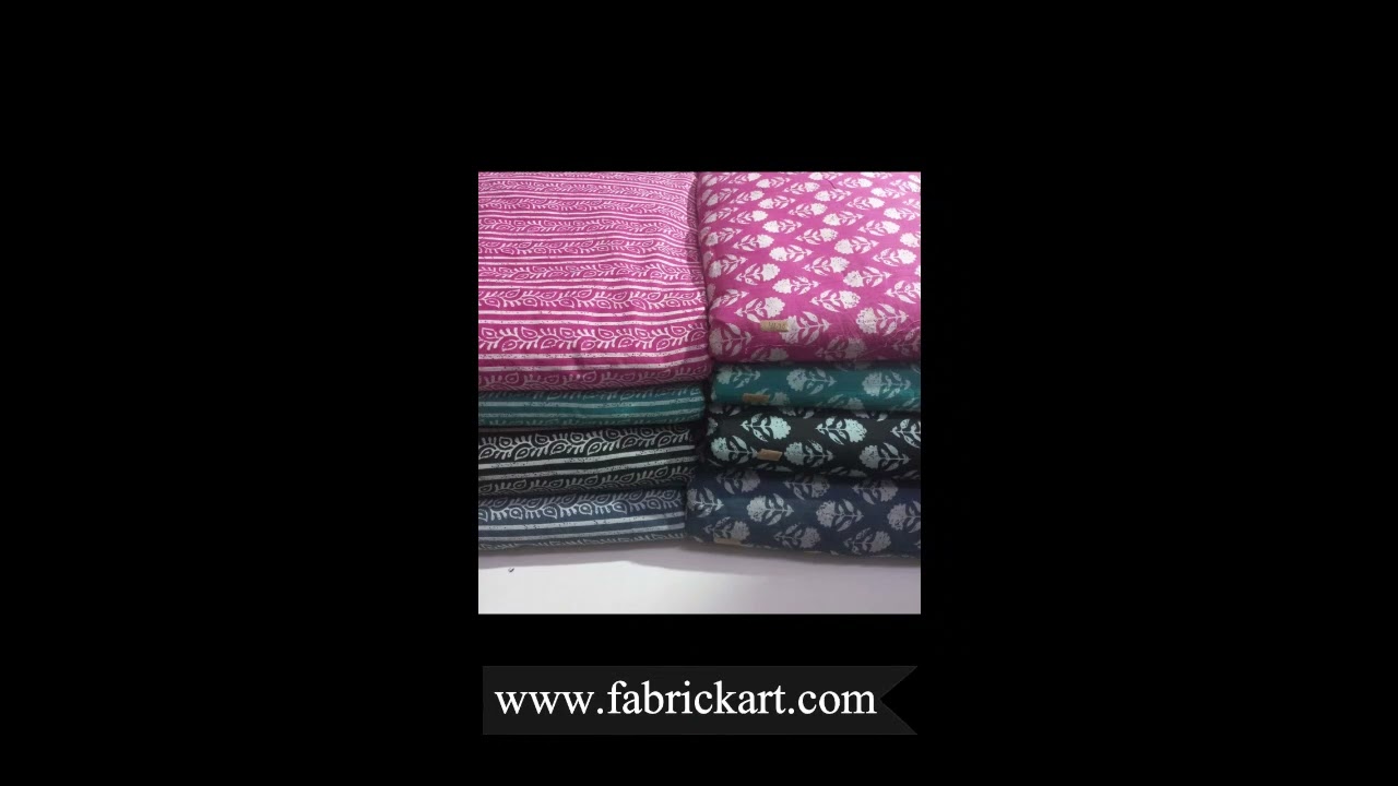 Pure Cotton Printed Fabric, Jaipur Print, Sanganeri Print, Jaipur Hand block printing