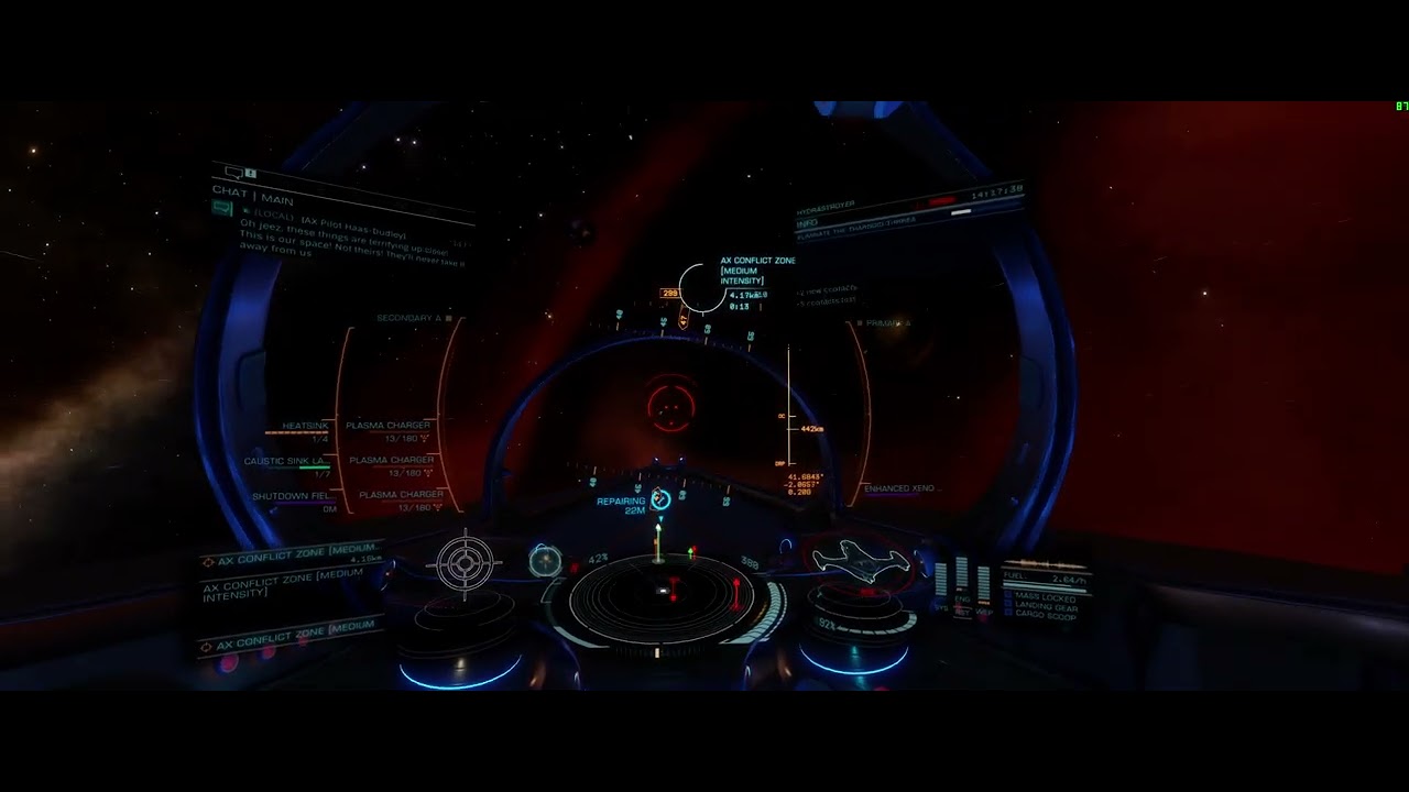 Elite Dangerous: Corsair vs Medium CZ with Hydra