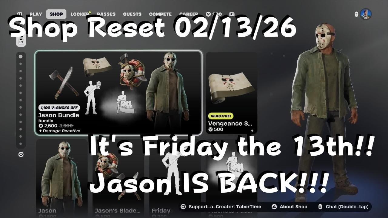 It's #FridayThe13th, #Jason Is Back In #Fortnite!