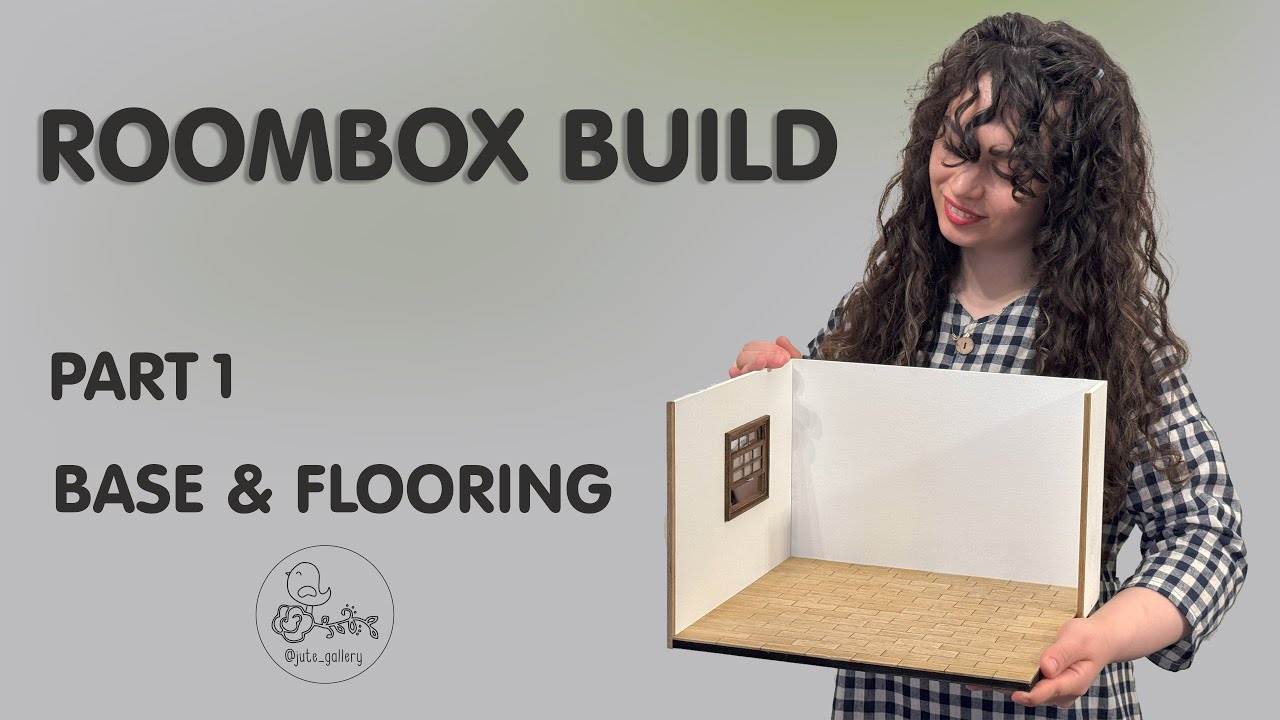 Miniature ROOMBOX Tutorial (PART1) | How to Build the Walls and Floor of a Miniature Room Box