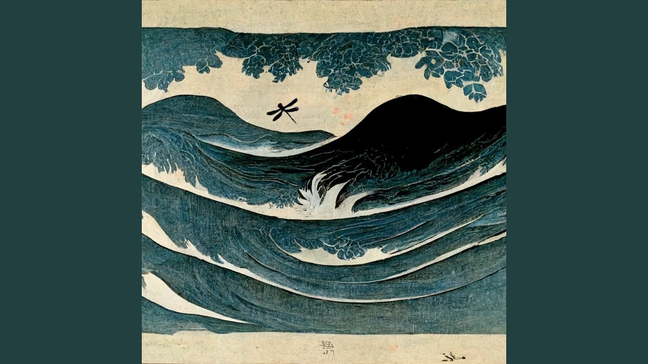 toward the water, away from land