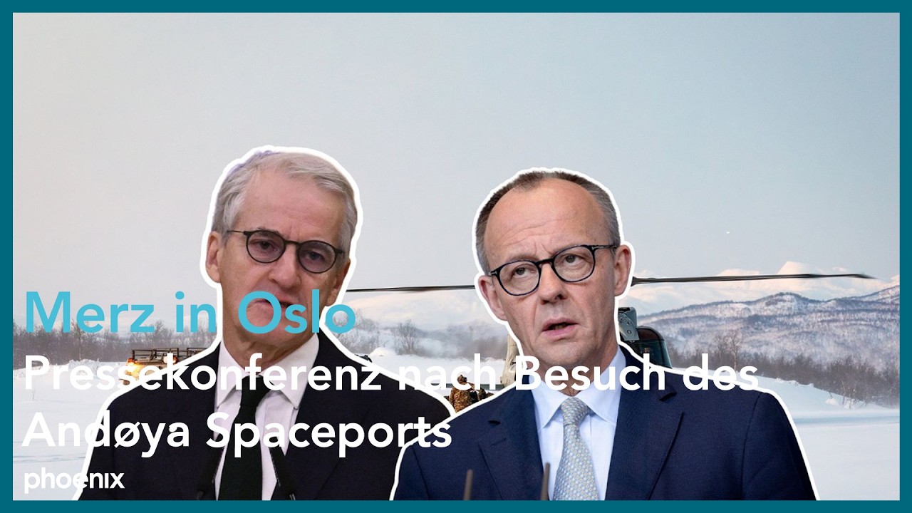 Merz in Oslo: Pressekonferenz nach Besuch des Andøya Spaceports | 13.03.2026