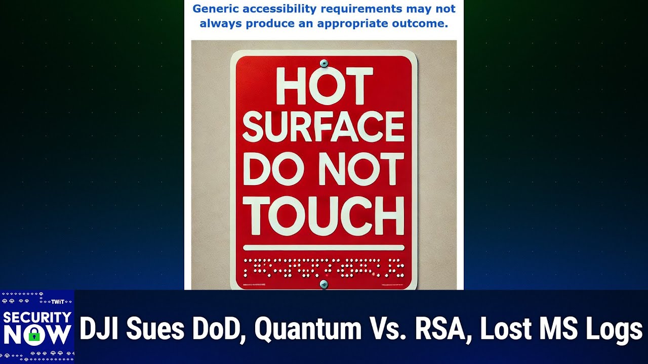 Credential Exchange Protocol - DJI Sues DoD, Quantum Vs. RSA, Lost MS Logs