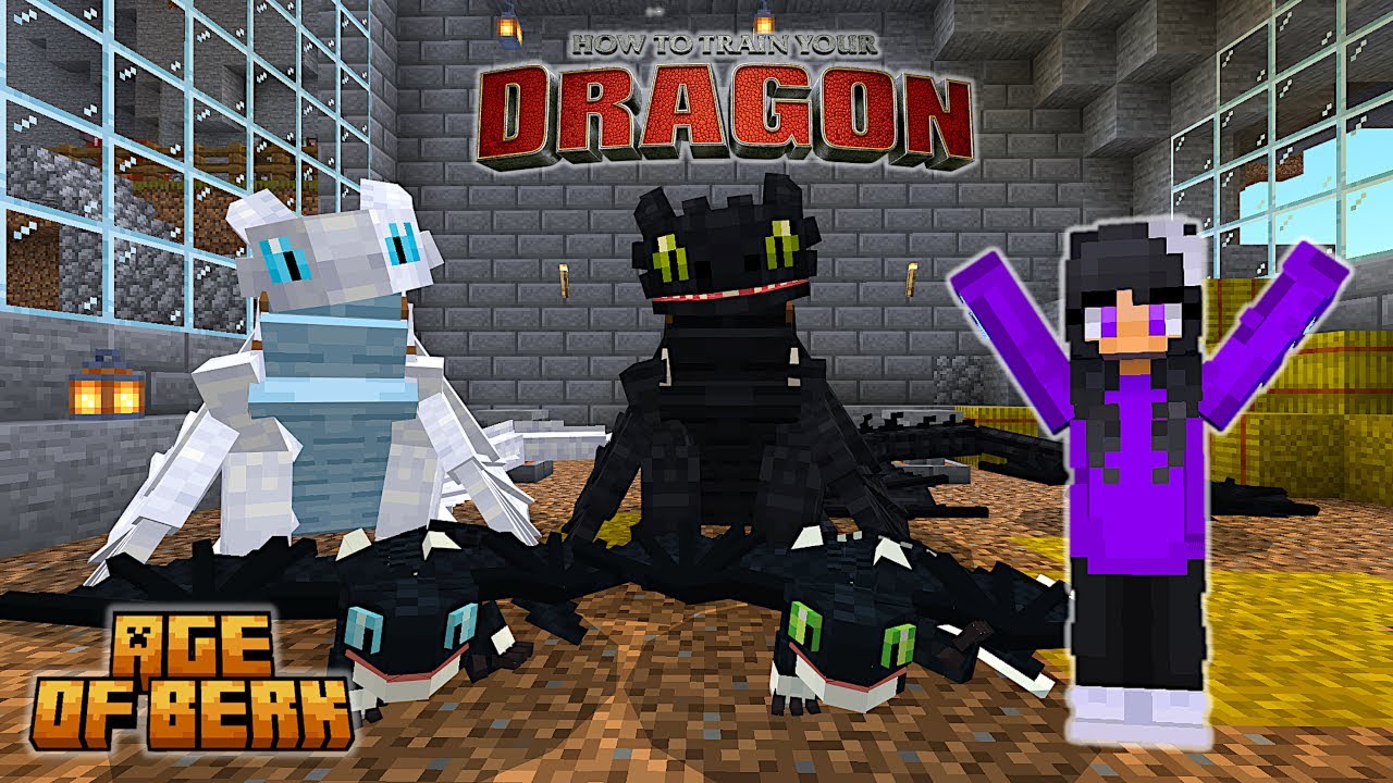 Age of Berk + Как приручить дракона в Minecraft / В поисках Беззубика