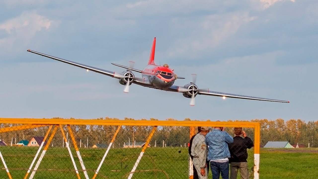 ✈Ил-14Т СССР-91612 Перелет из Ступино в Орловку