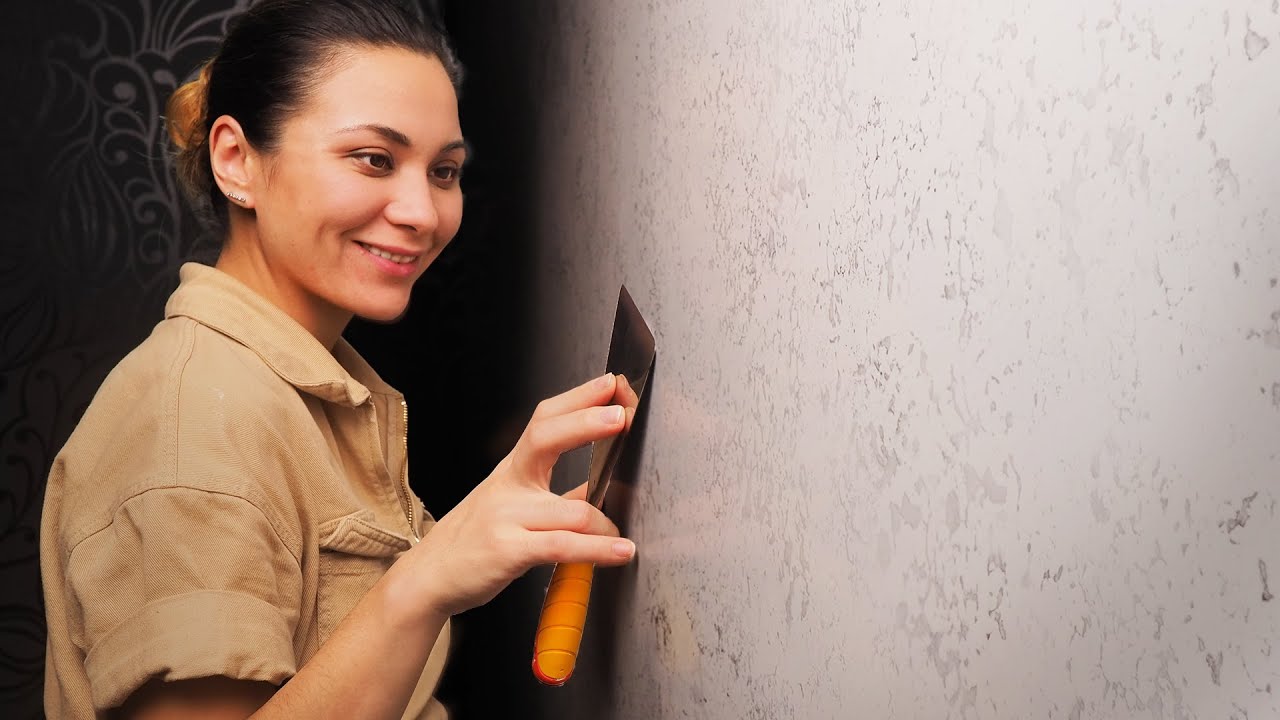 Белая венецианская штукатурка!!! Просто и не дорого!!! Своими руками от А до Я!!!