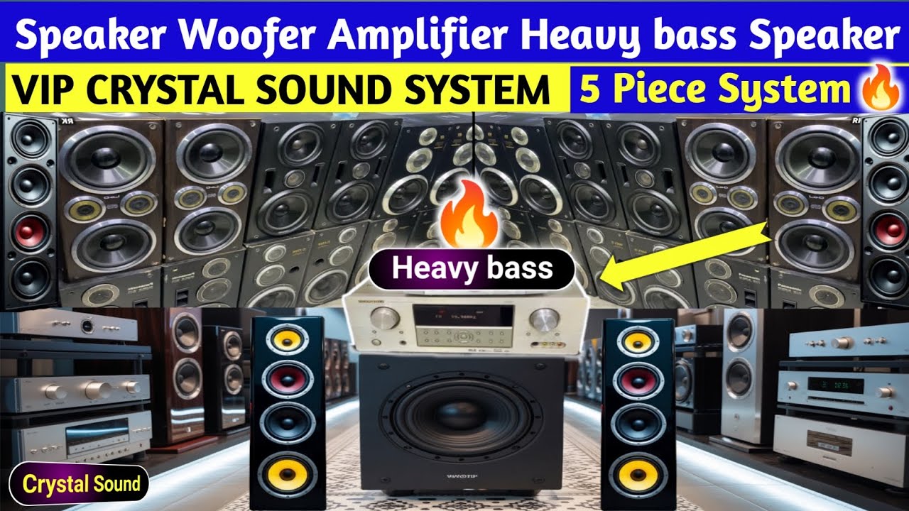 VIP Heavy Bass Woofer Amplifier Speaker | Jackson Market Karachi Latest Collection 2025