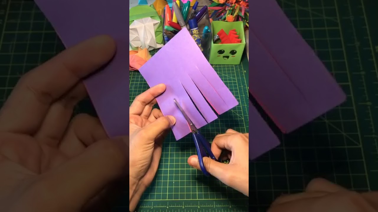 Oddly satisfying video paper craft , mask 