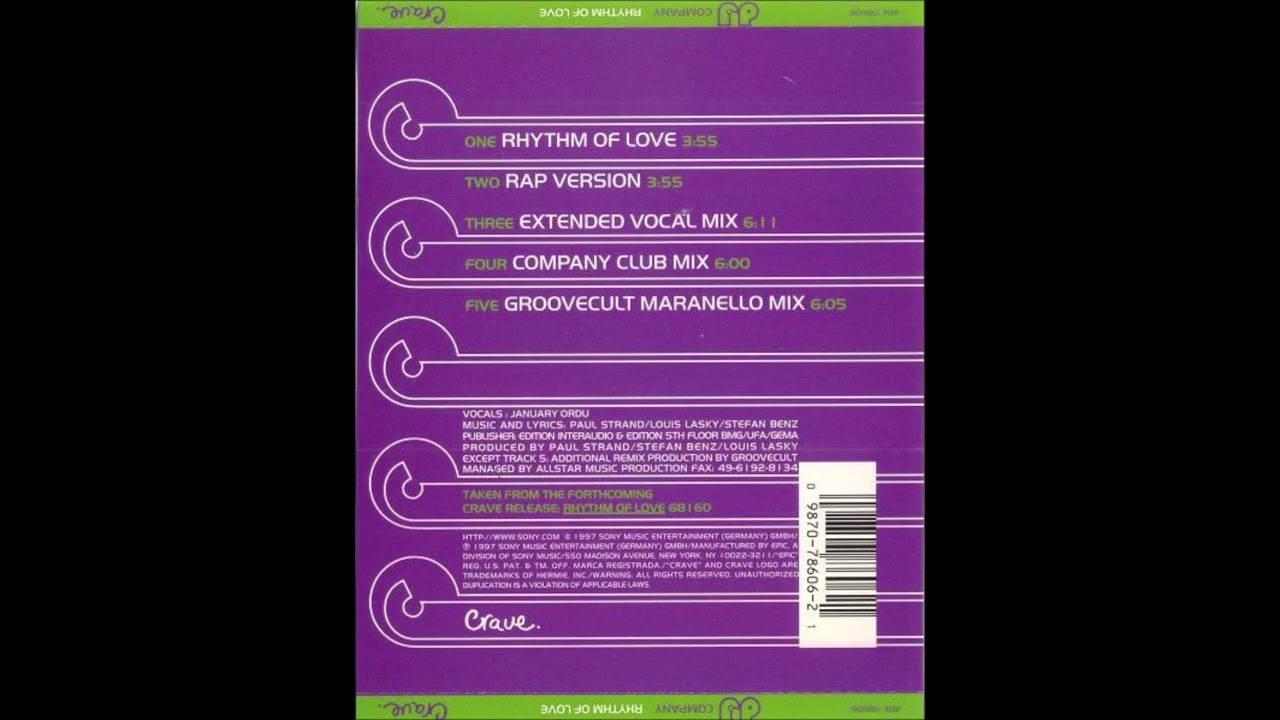 DJ Company - Rhythm Of Love (Radio Edit) (Rap Version)