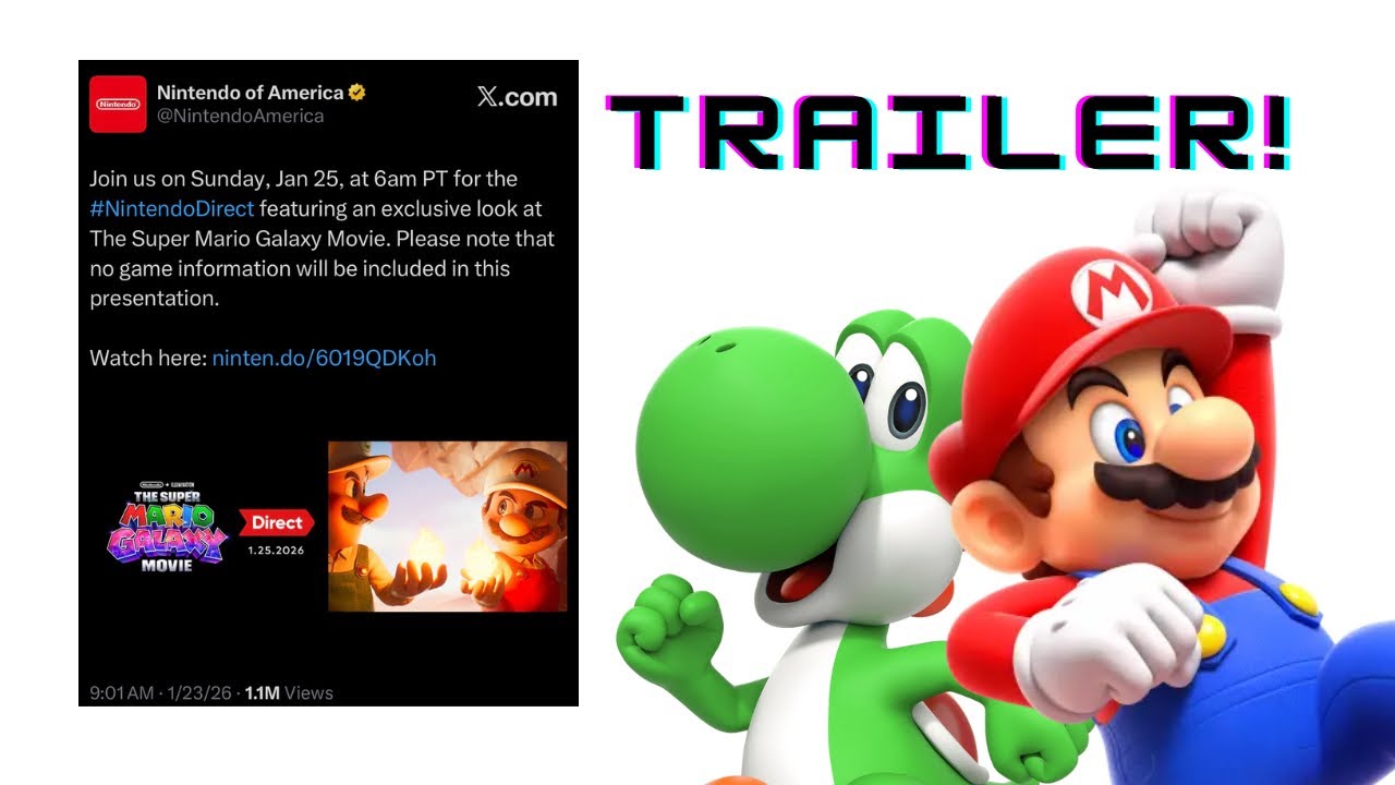 MARIO GALAXY MOVIE TRAILER 2 on Sunday!!!!