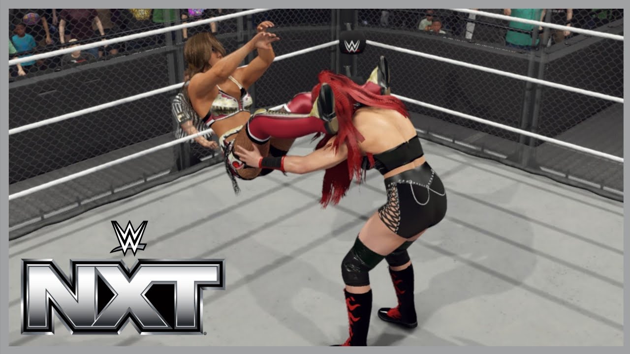 WWE 2K25|NXT NORTH AMERICAN CHAMPIONSHIP STEEL CAGE MATCH ZARIA VS FALLON HENLEY