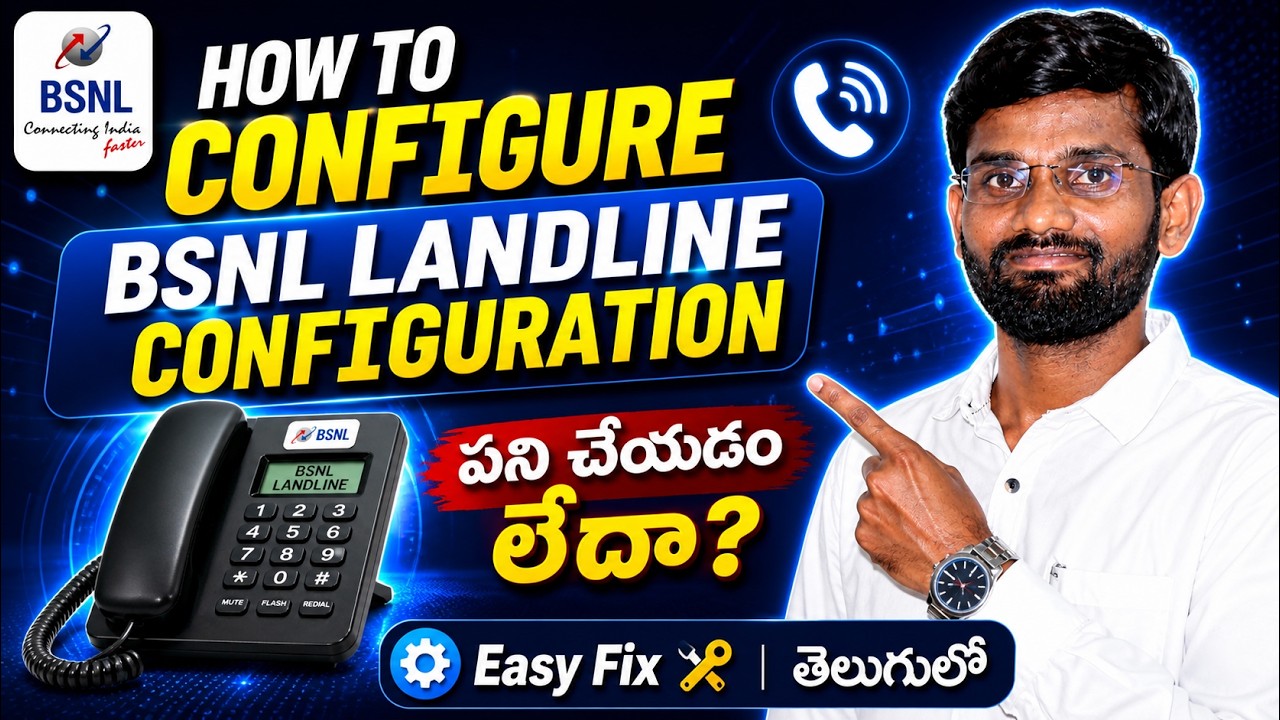 BSNL VOIP Configuration | Syrotech ONU VOIP Setup in Telugu | Step-by-Step Guide