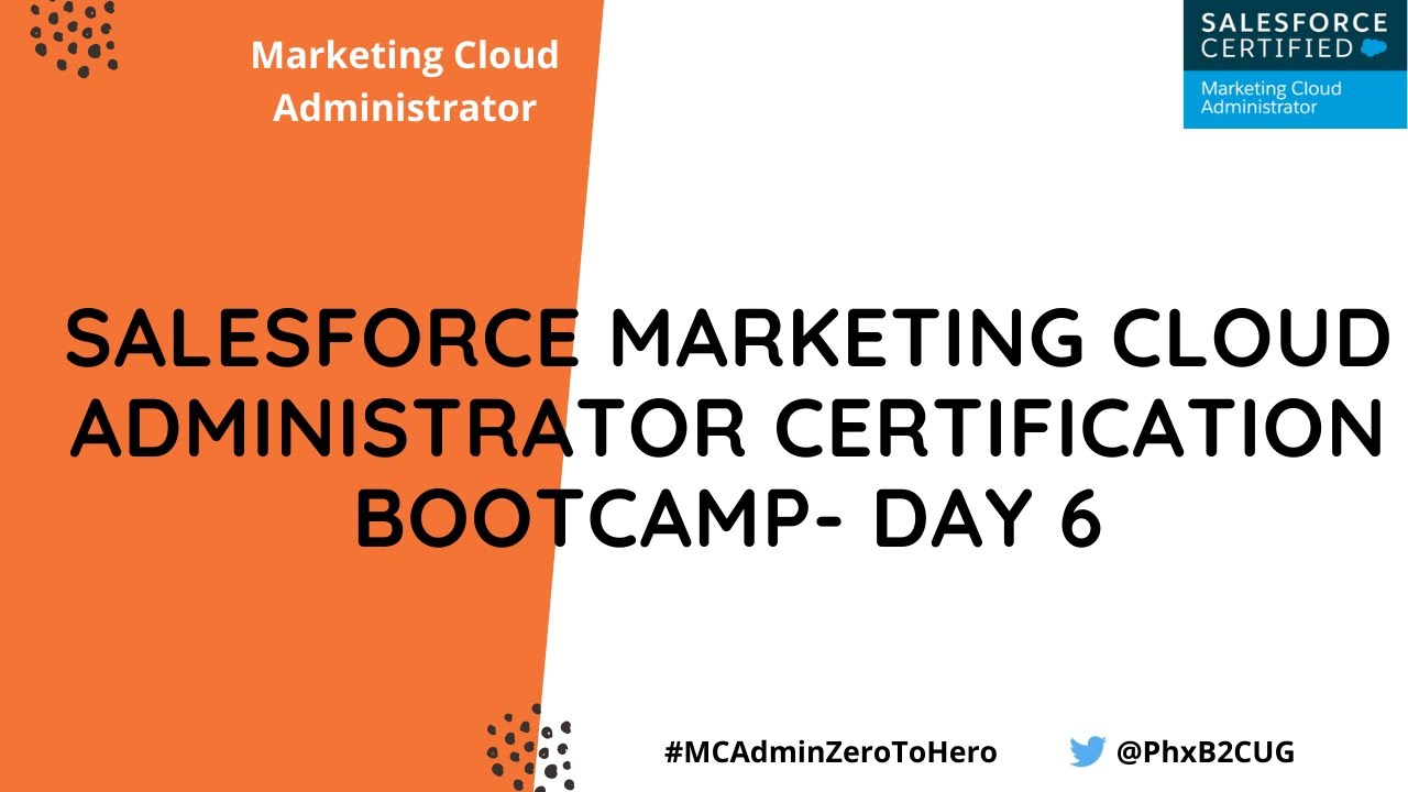 Marketing Cloud Administrator Certification Bootcamp Day6 - MC Extension Products &Einstein Features