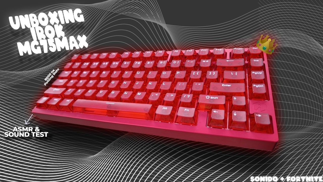Probé el Teclado más RÁPIDO calidad precio en FORTNITE - IROK MG75 Max Unboxing