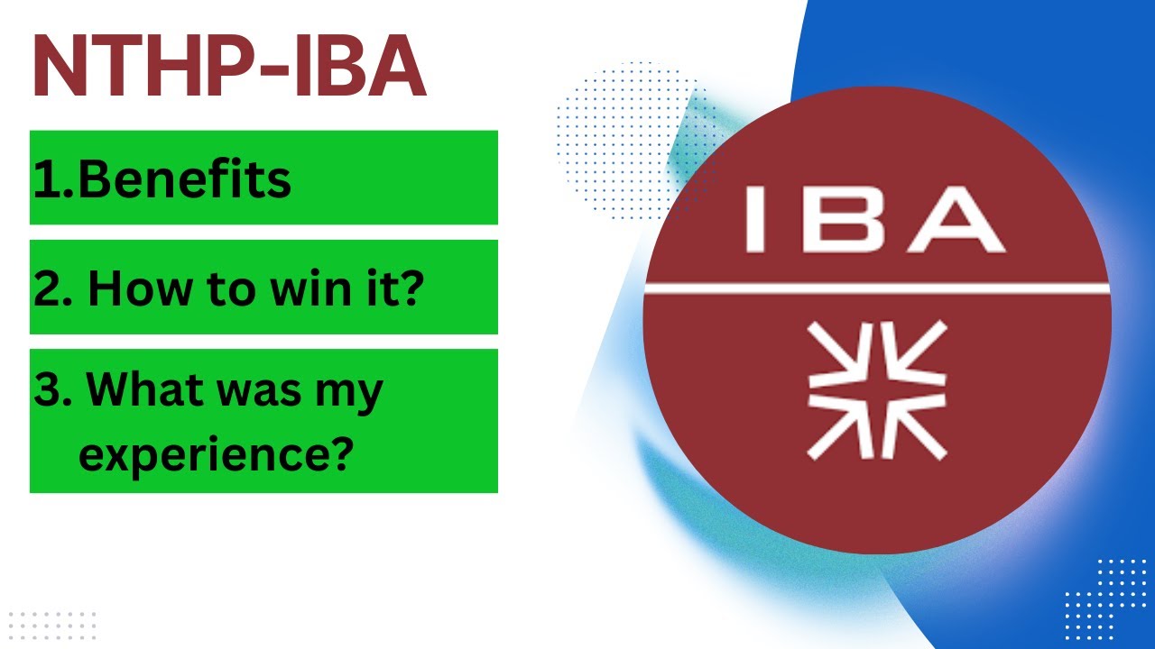 How to win the NTHP Scholarship of IBA Karachi | Winner Reveals Secrets