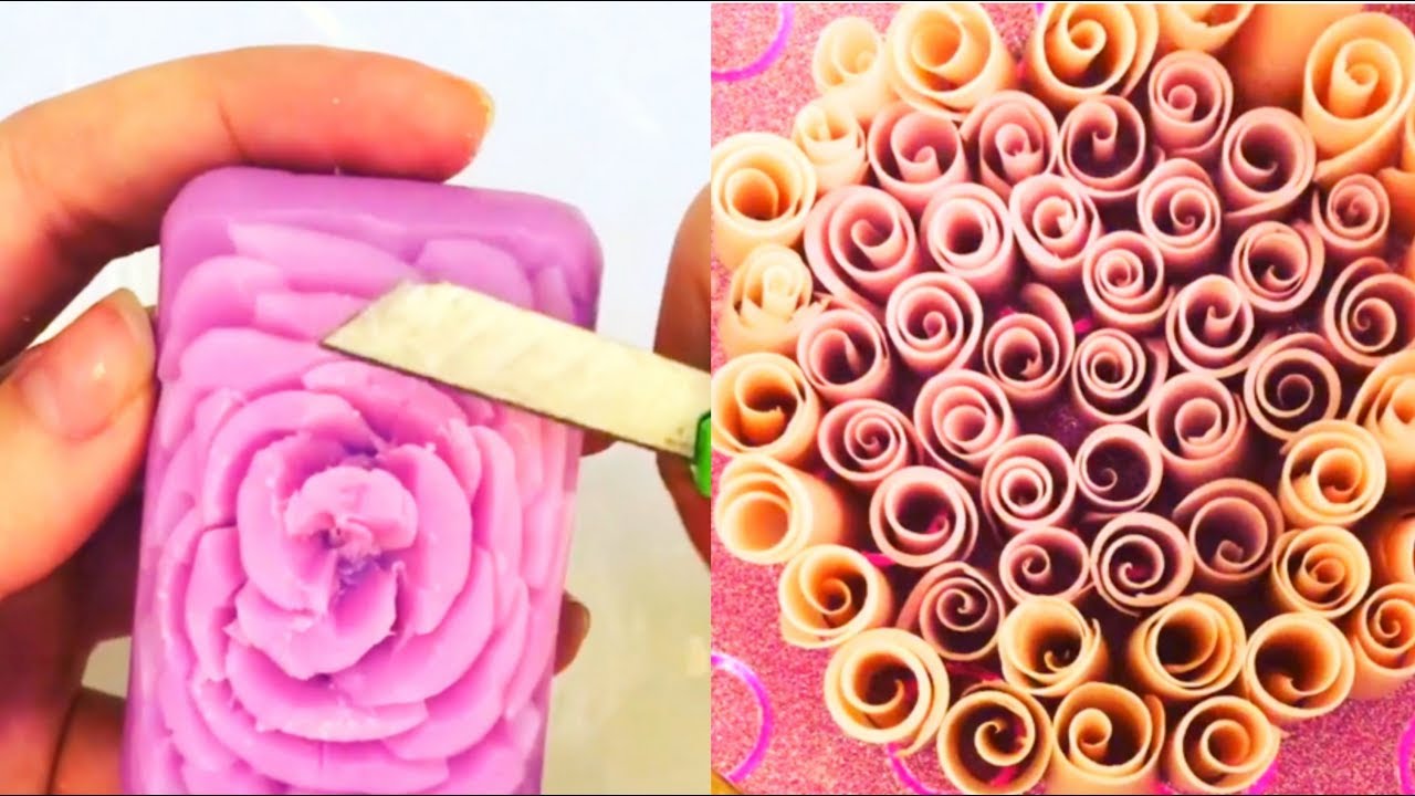 Dry Soap Cutting & Crushing | Soap Carving ASMR ! Relaxing Sounds ! #soapcarving #1 | Alice Slime